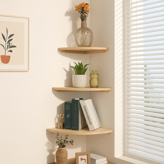 Scalloped Corner Floating Shelves