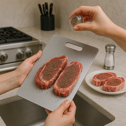 Ultra Hygienic Stainless Steel Kitchen Chopping Board