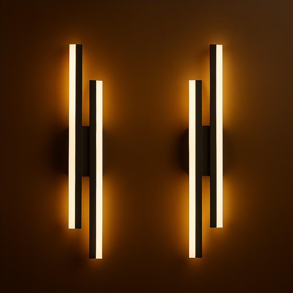 Modern Copper Line Pipe Wall Light