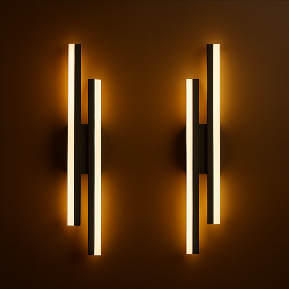 Modern Copper Line Pipe Wall Light
