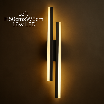 Modern Copper Line Pipe Wall Light
