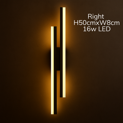 Modern Copper Line Pipe Wall Light