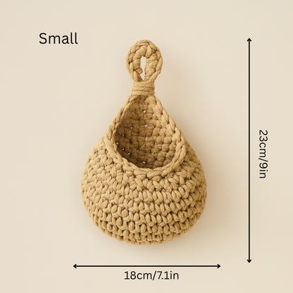 Hand Made, Handwoven Wall Hanging Basket