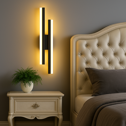 Modern Copper Line Pipe Wall Light