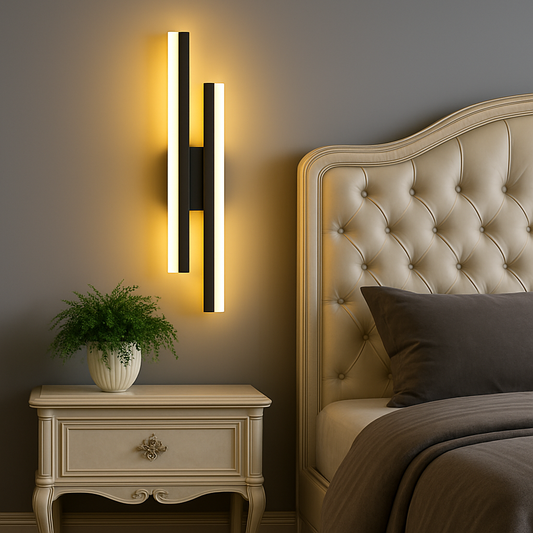 Modern Copper Line Pipe Wall Light