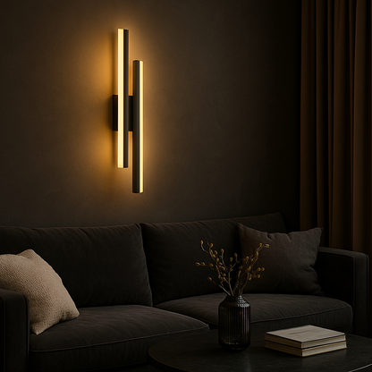 Modern Copper Line Pipe Wall Light