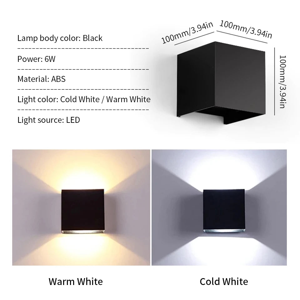 Modern Cube LED Wall Light