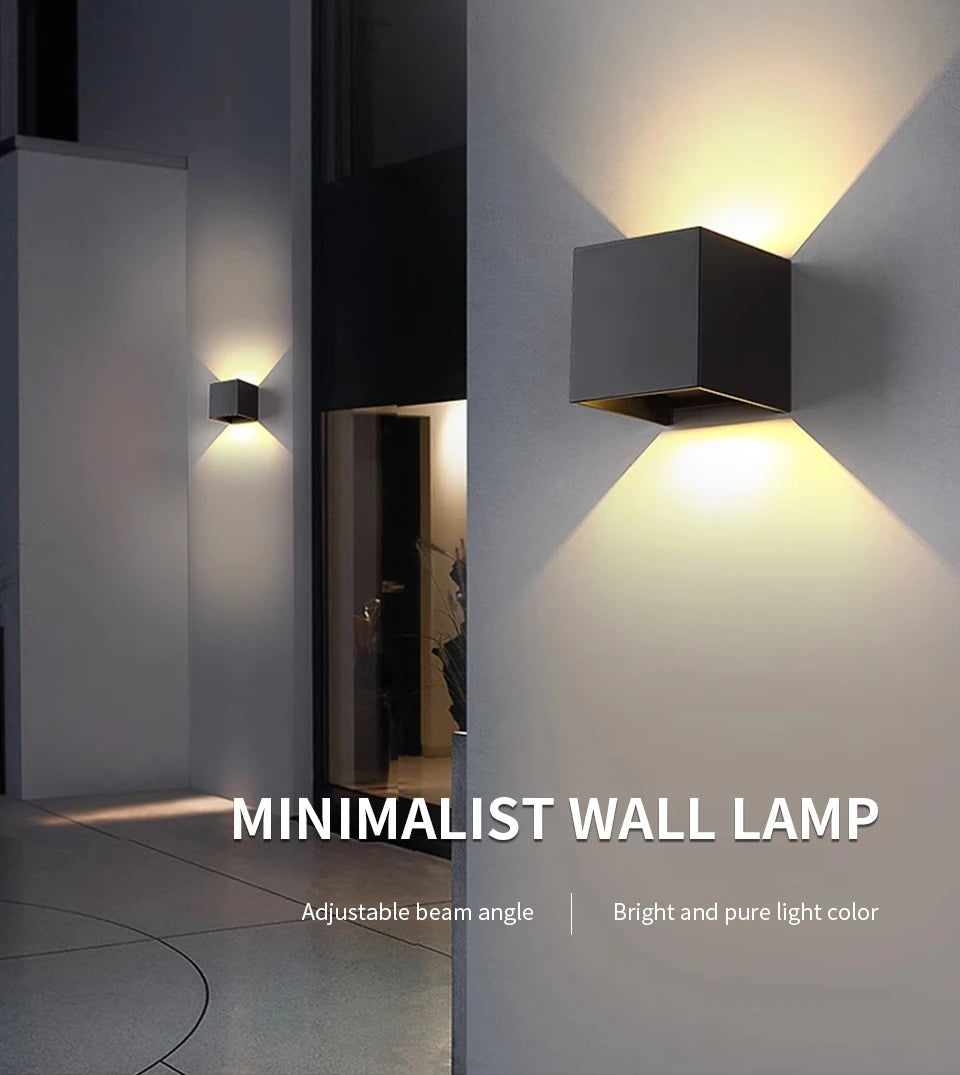 Modern Cube LED Wall Light