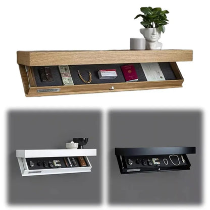 Floating Hidden Shelf With Secret Compartment