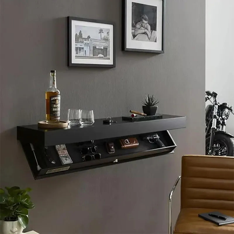 Floating Hidden Shelf With Secret Compartment