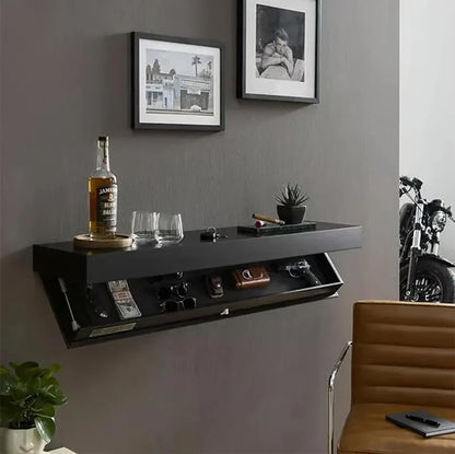 Floating Hidden Shelf With Secret Compartment