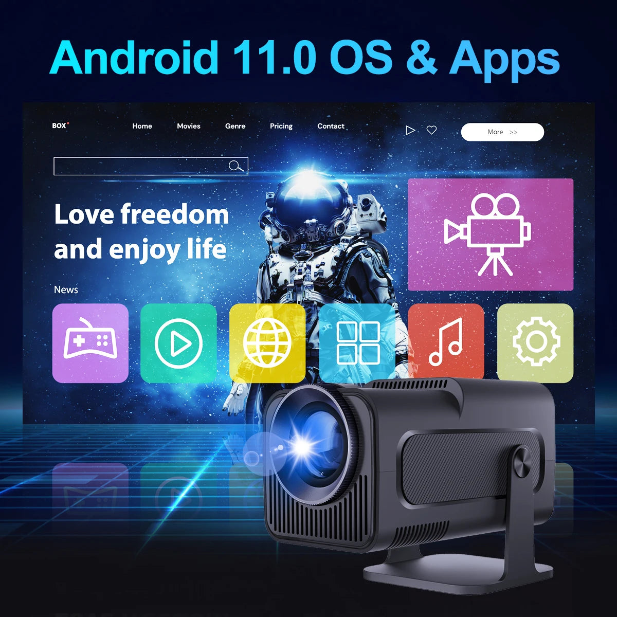 4K Portable Cinema Projector