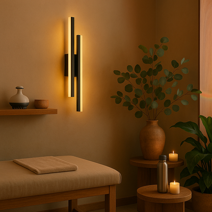 Modern Copper Line Pipe Wall Light