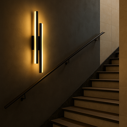 Modern Copper Line Pipe Wall Light